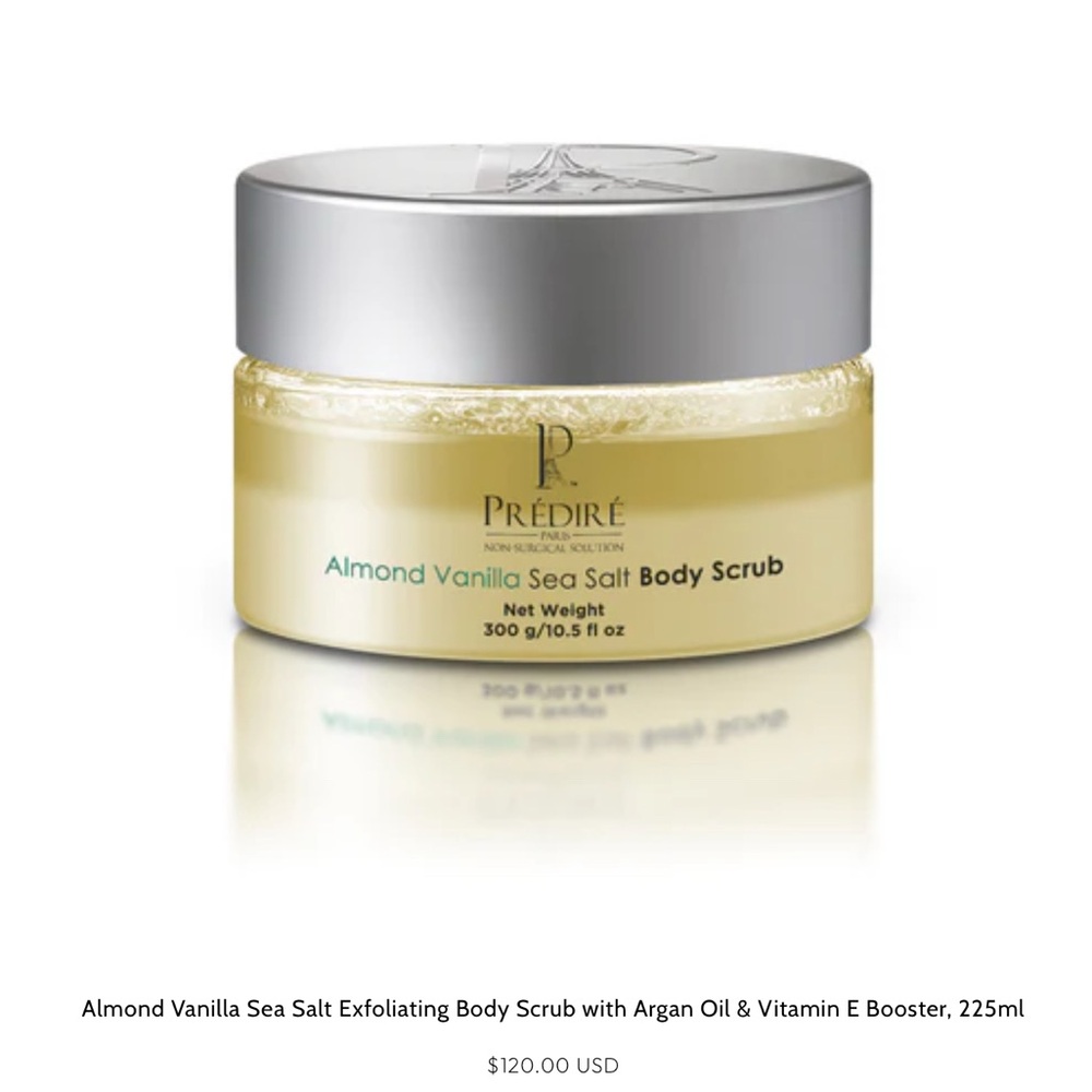 PREDIRE PARIS
Almond Vanilla Sea Salt Exfoliating Body Scrub NEW!